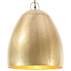 vidaXL Industrial Style Pendant Lamp 25 W Brass Round 42 cm E27