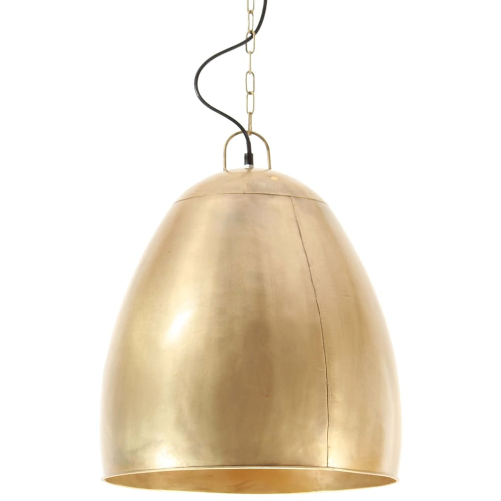 vidaXL Industrial Style Pendant Lamp 25 W Brass Round 42 cm E27