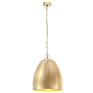 vidaXL Industrial Style Pendant Lamp 25 W Brass Round 42 cm E27
