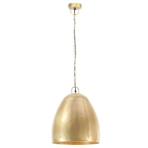vidaXL Industrial Style Pendant Lamp 25 W Brass Round 42 cm E27