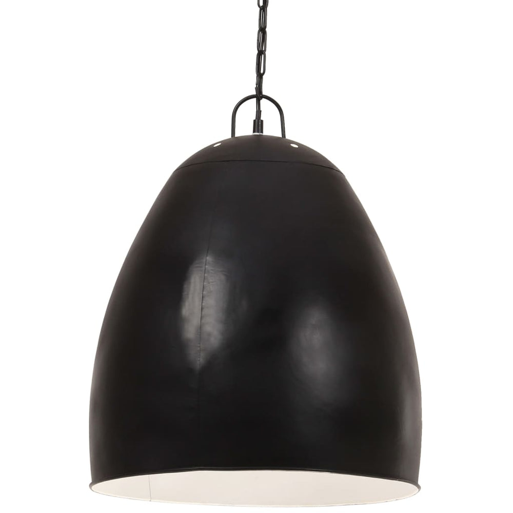 vidaXL Industrial Style Pendant Light 25 W Black Round 42 cm E27