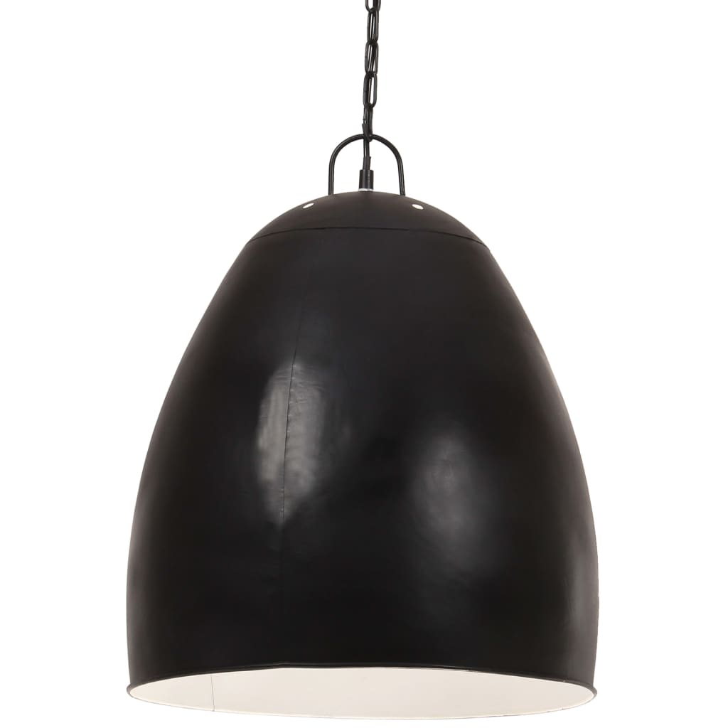 vidaXL Industrial Style Pendant Light 25 W Black Round 42 cm E27