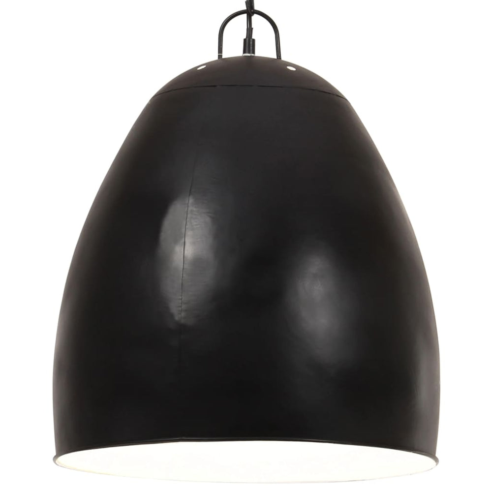 vidaXL Industrial Style Pendant Light 25 W Black Round 42 cm E27