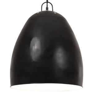 vidaXL Industrial Style Pendant Light 25 W Black Round 42 cm E27