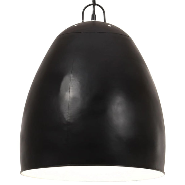 vidaXL Industrial Style Pendant Light 25 W Black Round 42 cm E27
