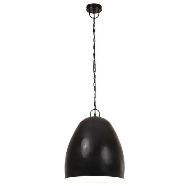 vidaXL Industrial Style Pendant Light 25 W Black Round 42 cm E27