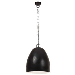 vidaXL Industrial Style Pendant Light 25 W Black Round 42 cm E27