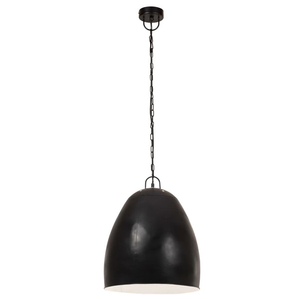 vidaXL Industrial Style Pendant Light 25 W Black Round 42 cm E27