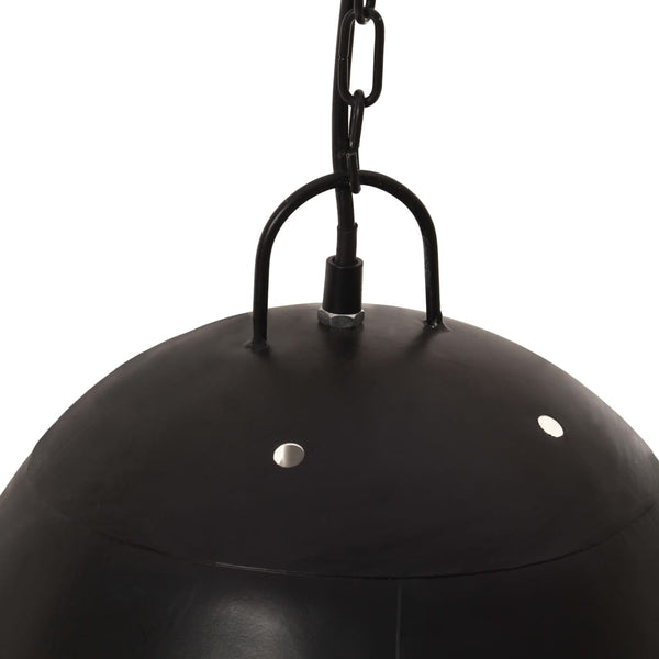 vidaXL Industrial Style Pendant Light 25 W Black Round 42 cm E27