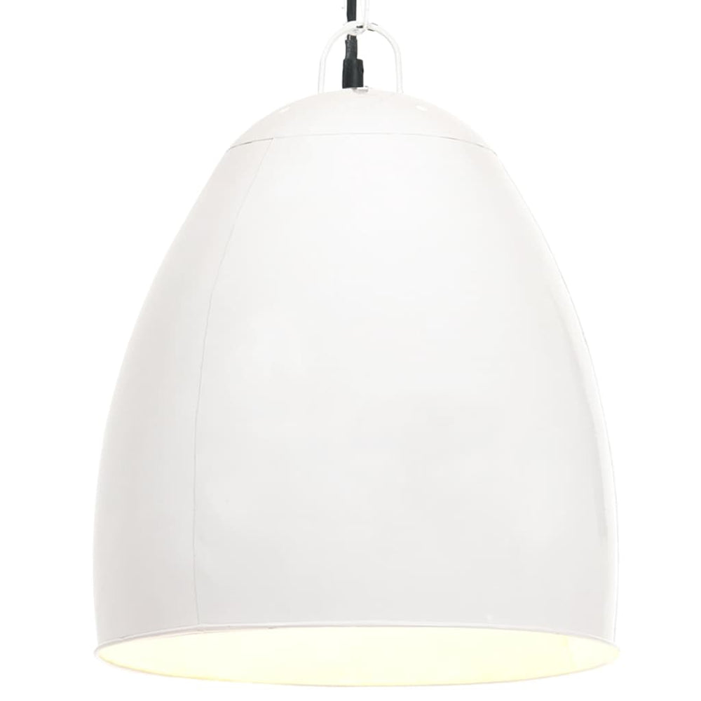 vidaXL Industrial Style Pendant Light 25 W White Round 42 cm E27