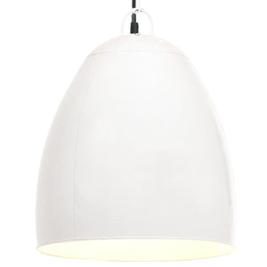 vidaXL Industrial Style Pendant Light 25 W White Round 42 cm E27