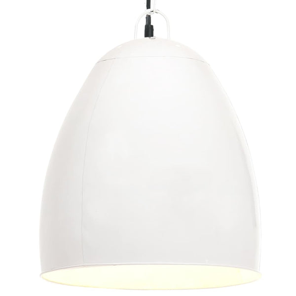 vidaXL Industrial Style Pendant Light 25 W White Round 42 cm E27