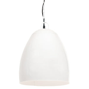 vidaXL Industrial Style Pendant Light 25 W White Round 42 cm E27