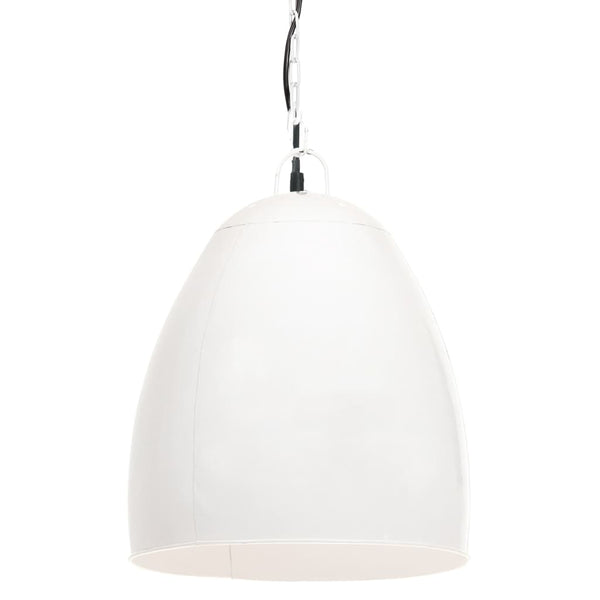 vidaXL Industrial Style Pendant Light 25 W White Round 42 cm E27