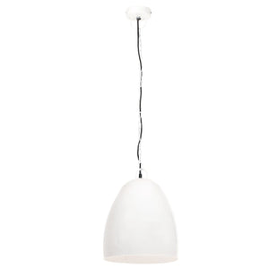 vidaXL Industrial Style Pendant Light 25 W White Round 42 cm E27