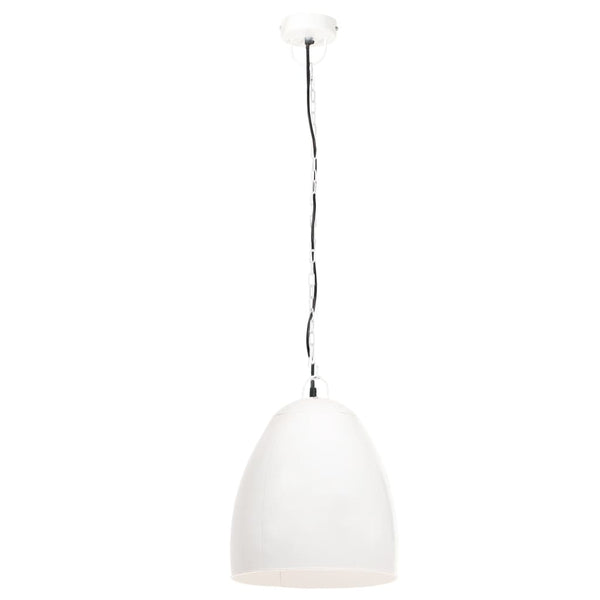 vidaXL Industrial Style Pendant Light 25 W White Round 42 cm E27