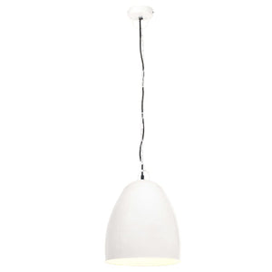 vidaXL Industrial Style Pendant Light 25 W White Round 42 cm E27