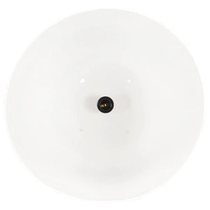 vidaXL Industrial Style Pendant Light 25 W White Round 42 cm E27