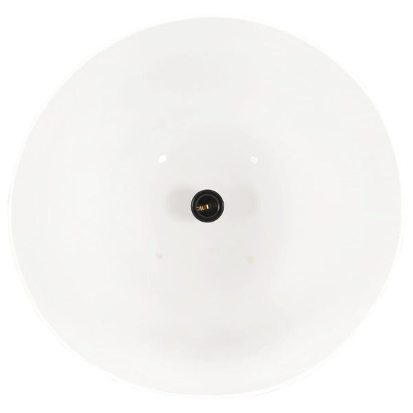 vidaXL Industrial Style Pendant Light 25 W White Round 42 cm E27