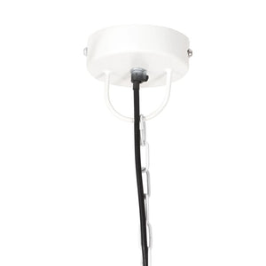 vidaXL Industrial Style Pendant Light 25 W White Round 42 cm E27