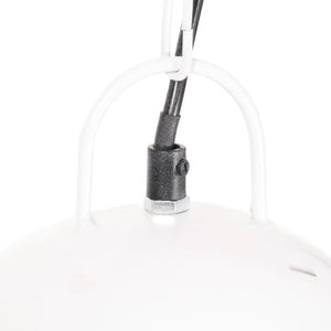 vidaXL Industrial Style Pendant Light 25 W White Round 42 cm E27