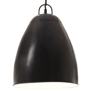 vidaXL Industrial Style Pendant Lamp 25 W Black Round 32 cm E27