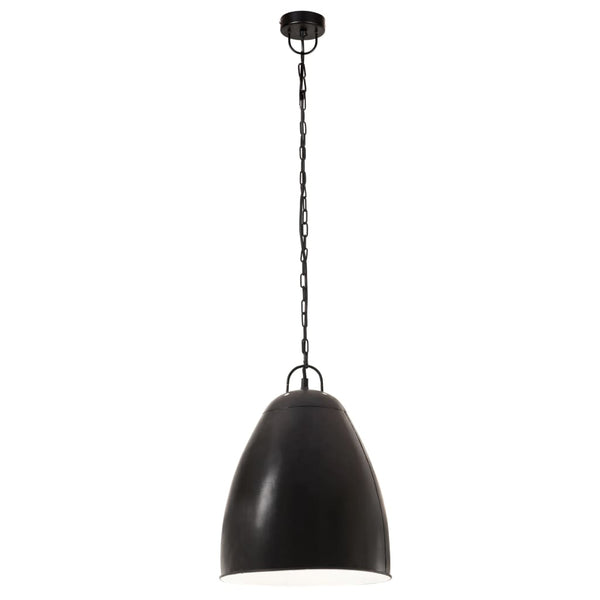vidaXL Industrial Style Pendant Lamp 25 W Black Round 32 cm E27