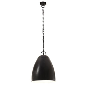 vidaXL Industrial Style Pendant Lamp 25 W Black Round 32 cm E27
