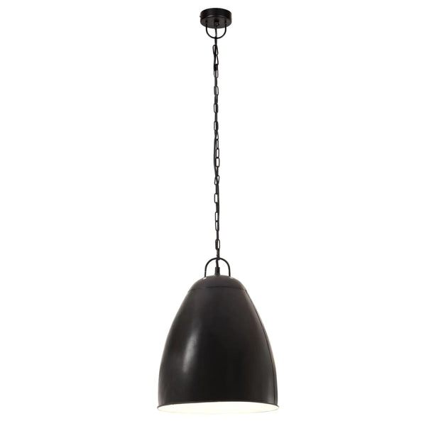 vidaXL Industrial Style Pendant Lamp 25 W Black Round 32 cm E27