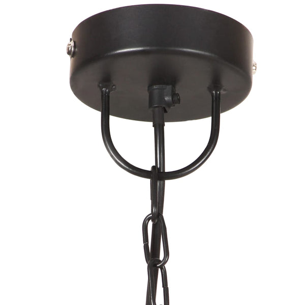 vidaXL Industrial Style Pendant Lamp 25 W Black Round 32 cm E27