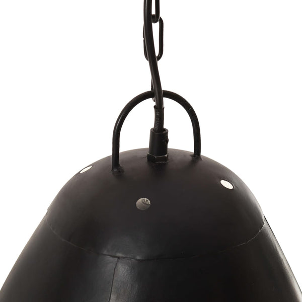 vidaXL Industrial Style Pendant Lamp 25 W Black Round 32 cm E27