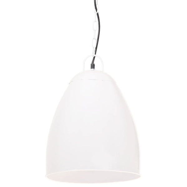 vidaXL Industrial Style Pendant Light 25 W White Round 32 cm E27
