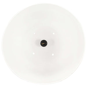 vidaXL Industrial Style Pendant Light 25 W White Round 32 cm E27