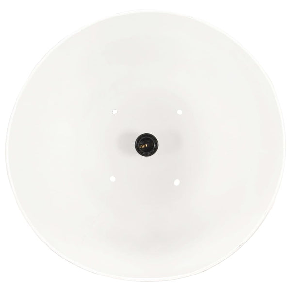 vidaXL Industrial Style Pendant Light 25 W White Round 32 cm E27