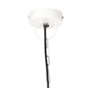 vidaXL Industrial Style Pendant Light 25 W White Round 32 cm E27
