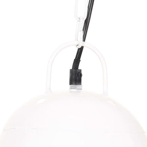 vidaXL Industrial Style Pendant Light 25 W White Round 32 cm E27