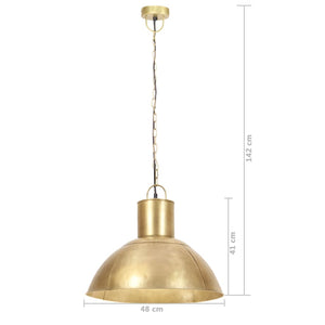 vidaXL Pendant Lamp 25 W Brass Round 48 cm E27