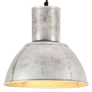 vidaXL Pendant Lamp 25 W Silver Round 28.5 cm E27