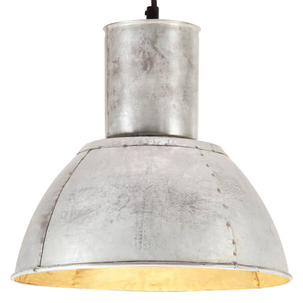 vidaXL Pendant Lamp 25 W Silver Round 28.5 cm E27