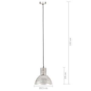 vidaXL Pendant Lamp 25 W Silver Round 28.5 cm E27