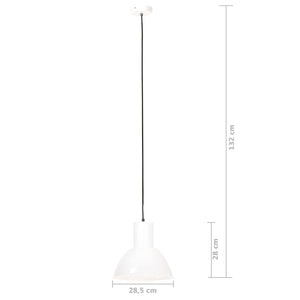 vidaXL Pendant Lamp 25 W White Round 28.5 cm E27