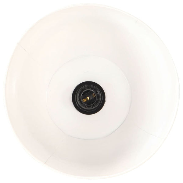 vidaXL Floor Lamp White Solid Mango Wood E27