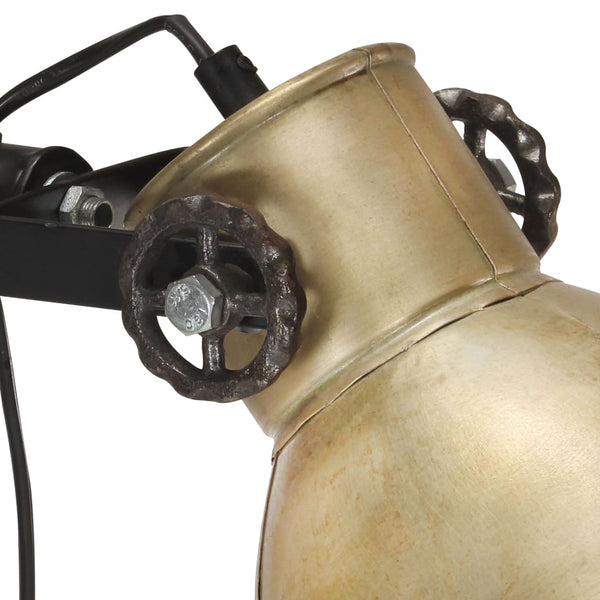 vidaXL Floor Lamp 2-Bulb Brass E27 Cast Iron