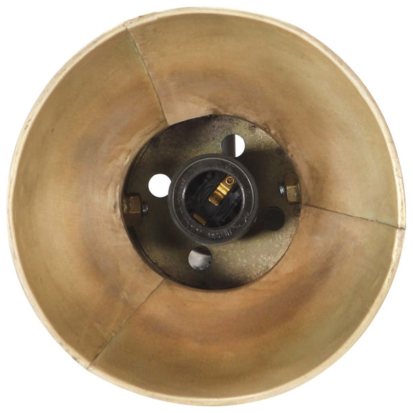 vidaXL Floor Lamp 2-Bulb Brass E27 Cast Iron