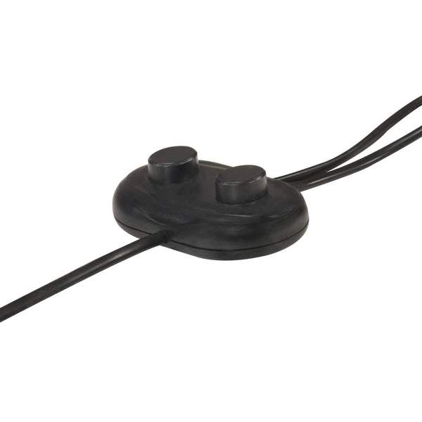 vidaXL Floor Lamp 2-Bulb Brass E27 Cast Iron