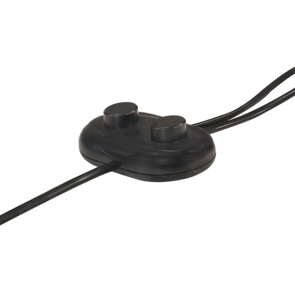 Schwarze 2-flammige Stehlampe E27