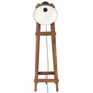 Schwarze Stehlampe Mango Massivholz E27