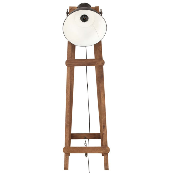 Schwarze Stehlampe Mango Massivholz E27