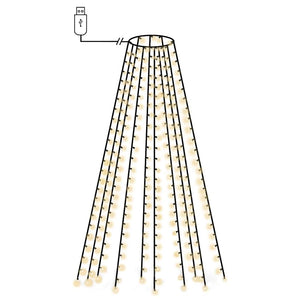 vidaXL Christmas Tree Net Lights with 250 LEDs 250 cm