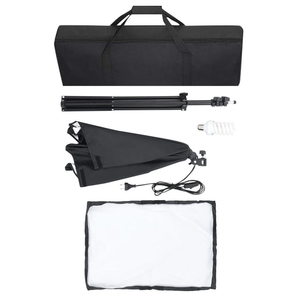 vidaXL Photo Studio Set with Softboxes and Backdrop System